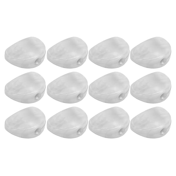 12-pack Plast Metall Gitarrstämskruvar Maskinhuvudknappar Elgitarr Stämskruvar Pärlvit