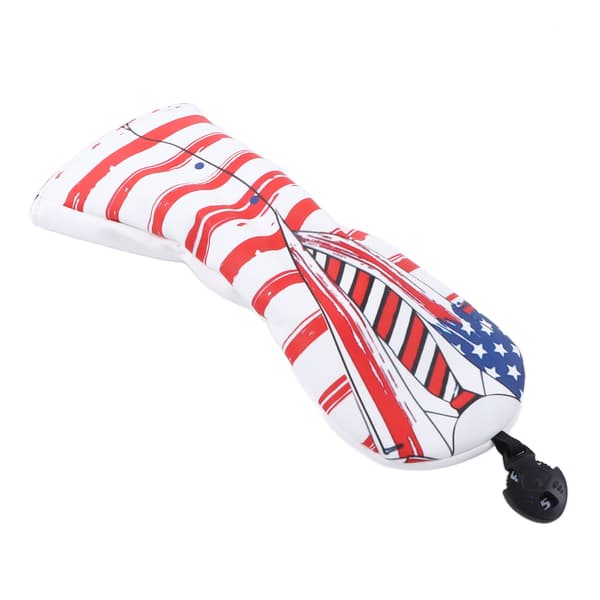 Amerikansk flagg golfkøllehodebeskytter Putter Driver Headcover Protector