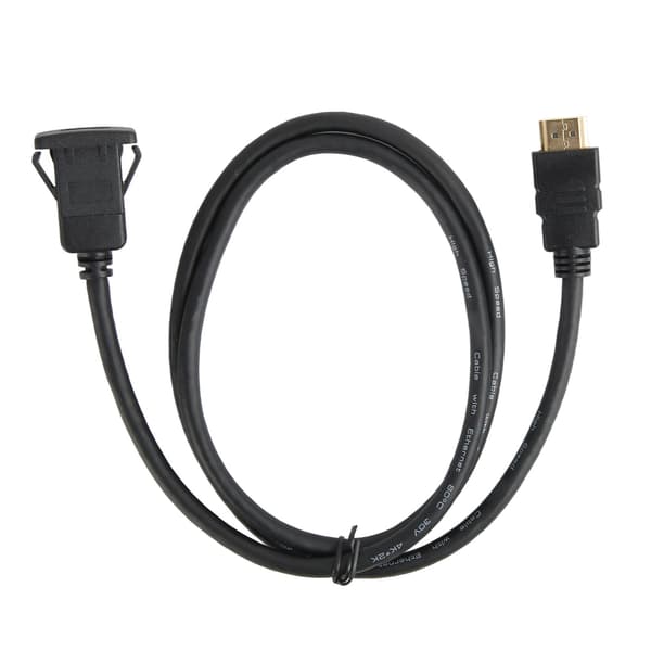 3ft HDMI Forlængerkabel High Definition Multimedia Interface Dash Flush Mount til Bil Motorcykel Båd