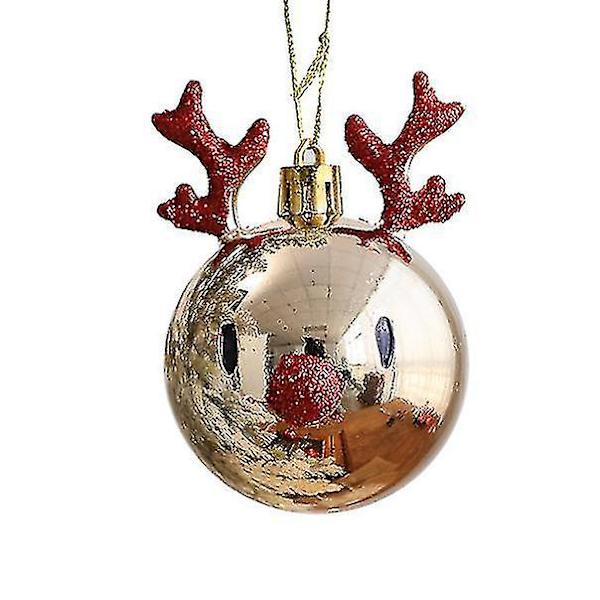2 Stk Elk Scene Layout Dekoration Juletræ Ornament