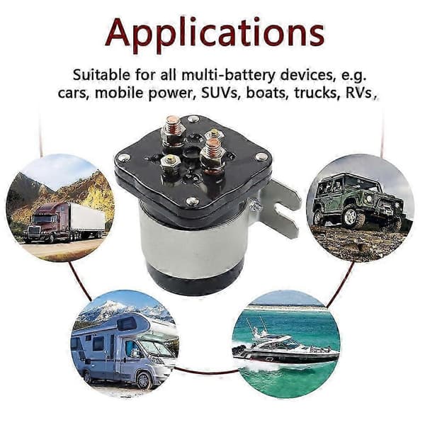 500 Amp Batteriisolator til Audio Relæ Kontinuerlig Batteriisolator, 12v Batteriafbryderrelæ