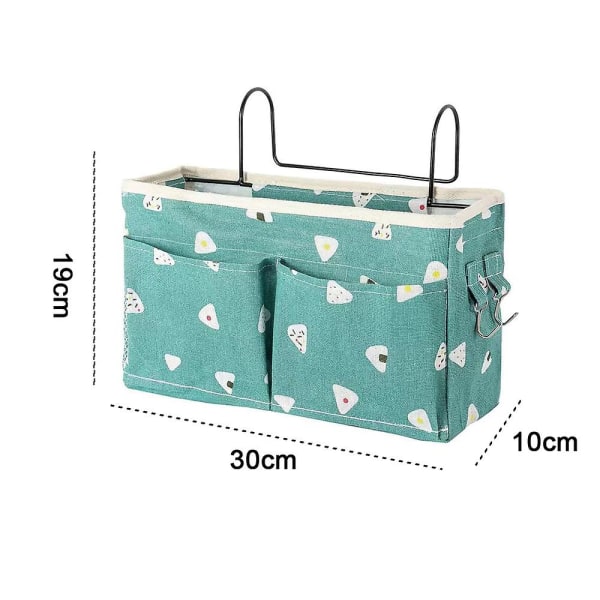 Opbevaringspose til sengekanten med kroge Multifunktions hængende arrangør Caddy Cherry blossoms