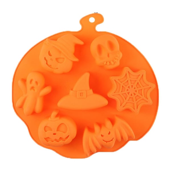 Uhyggelig Halloween-formet isterningbakke / madforme - sjove skræmmende designs