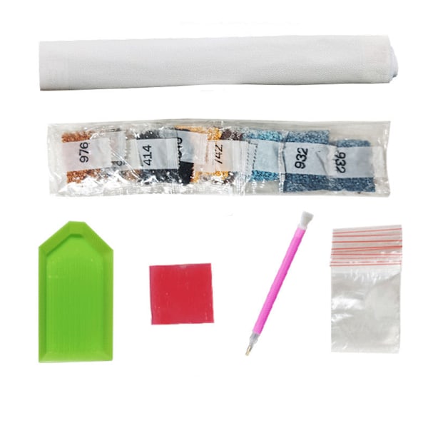 Diamond Art, Diamond Painting Pictures, Full Drill Arctic Wolf DIY 5D Crystal Set DIY Painting,40x30cm,