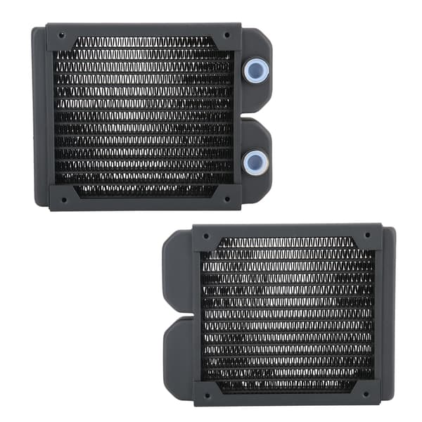 Computer Vandkøling Kobber Radiator 14 Rør CPU Køler Køleplade 120mm G1/4