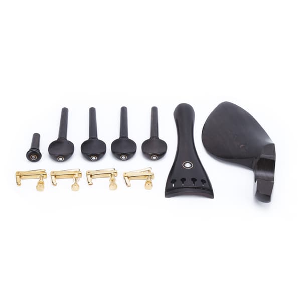 Ebony 4 Violin Peg Pull Board Chinrest Finjustering Musikinstrument Tilbehør