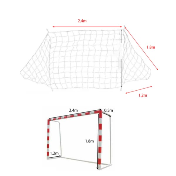 Erstatningsfotballmålnett - 8*6ft