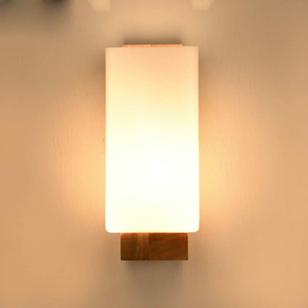 Simpe stil tre skandinavisk vegglampe Vegglampe for nattbord Stue Trapp Korridor