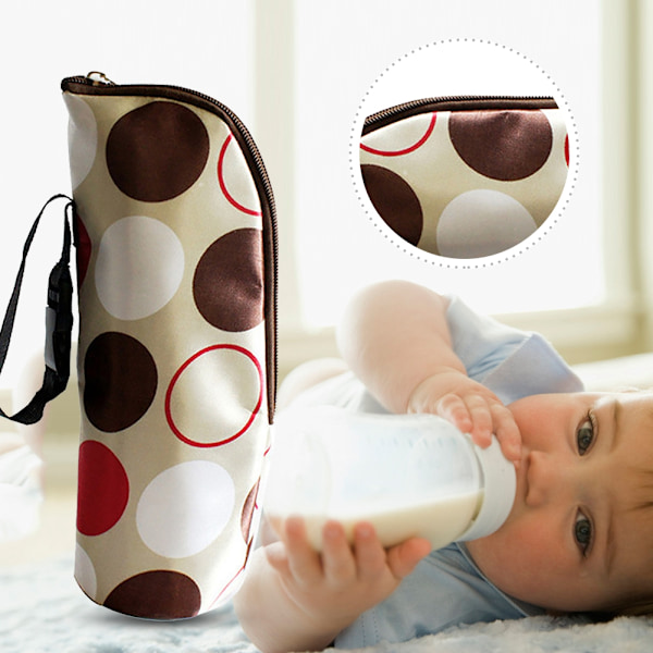 Bærbar Isolerende Babyflaskepose for Reise - Melk Oppbevaring og Varmer (#2)