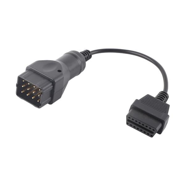 12-polet til 16-polet OBD2 OBDII-adapterkabelstik til bildiagnose