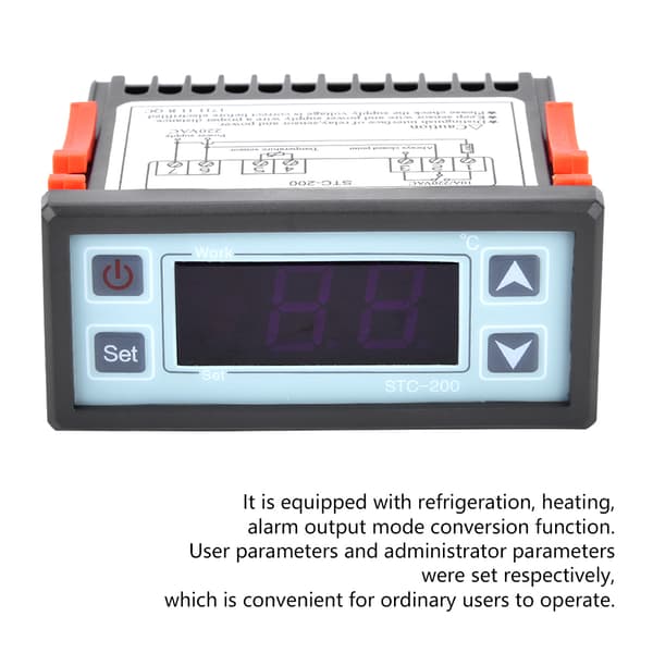 Digital mikrokontroller termostat temperaturregulator - STC-200 (Køling & Varme)