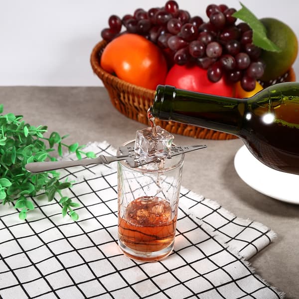 Cocktailfilter ske med rustfrit stål til bar, glas og drikkevarer