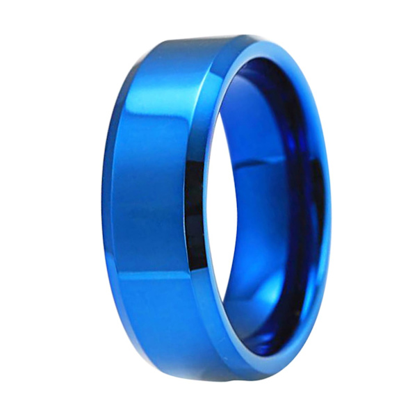 1 Stk Ring Unisex rustfritt stålspeil Lett fingerring til bryllup Colorful US 10