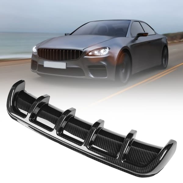 Universal Sort Bil Bagerste Kofanger Hajfinne Spoiler Diffuser Kulfiber