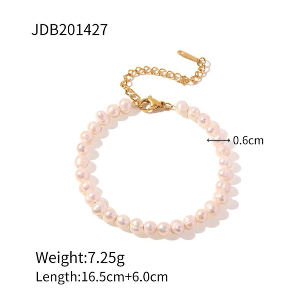 Armbånd Barok Pearl Daily Outfit Metallic Element B1442