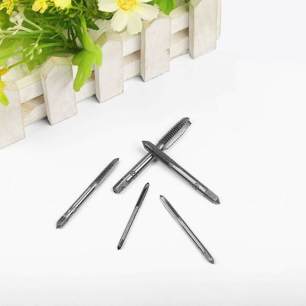 M3-M6 metrisk tapp- og stansesett (ratchet-hånd + 5-delt riflet rett tappsett),