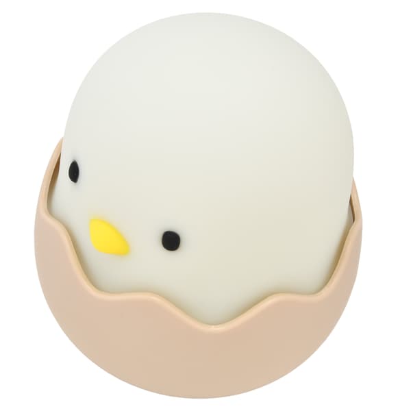 3D Søt Silikon Kylling Eggeskall Nattlys Barnerom Lampe