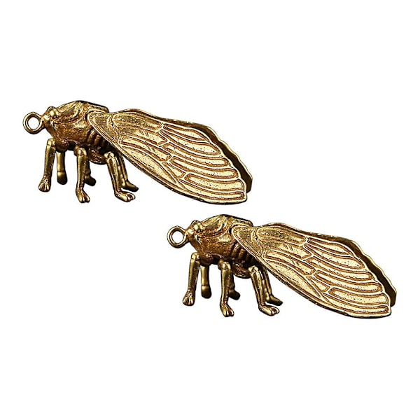 2st Chic Cicada diy nyckelring hänge mässing Cicada diy nyckelring hänge multifunktion cicada mässing diy hänge för sovsal hem diy
