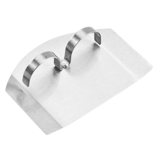 2 X Grönsaksskärning Rostfritt stål Dubbla Finger Protector Guard Köksverktyg