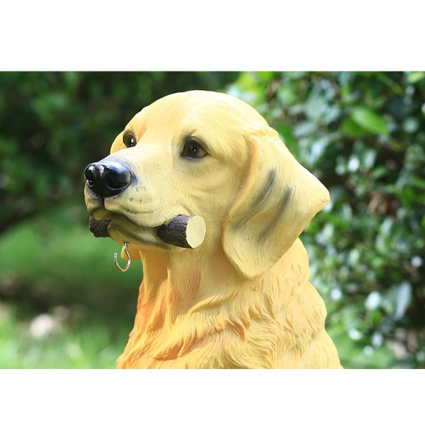 Solar Garden Light Outdoor - Hund med lykt - Solar Garden Lights (stearinlys，Little Golden Retrievere)