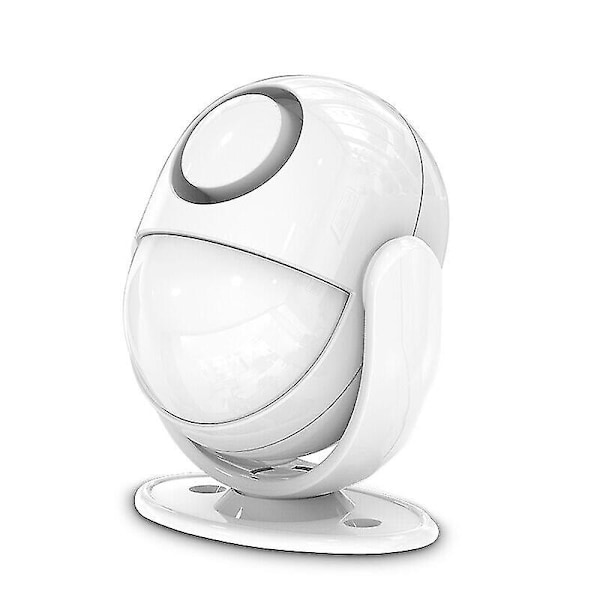 120db Motion Sensor Alarm - Fjernkontroll Trådløs1stk-hvit