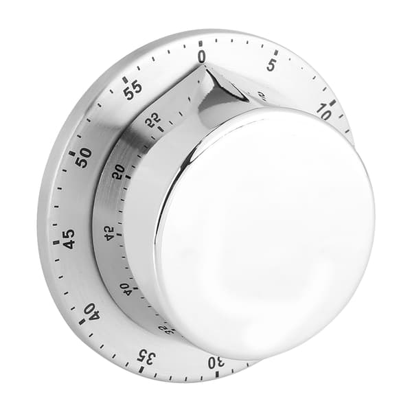 Magnetisk Base Sølv Mekanisk Køkken Timer