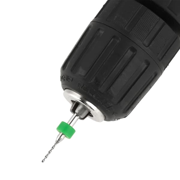 Mikroborsett i wolframkarbid, 10 stk, for PCB-kretskort