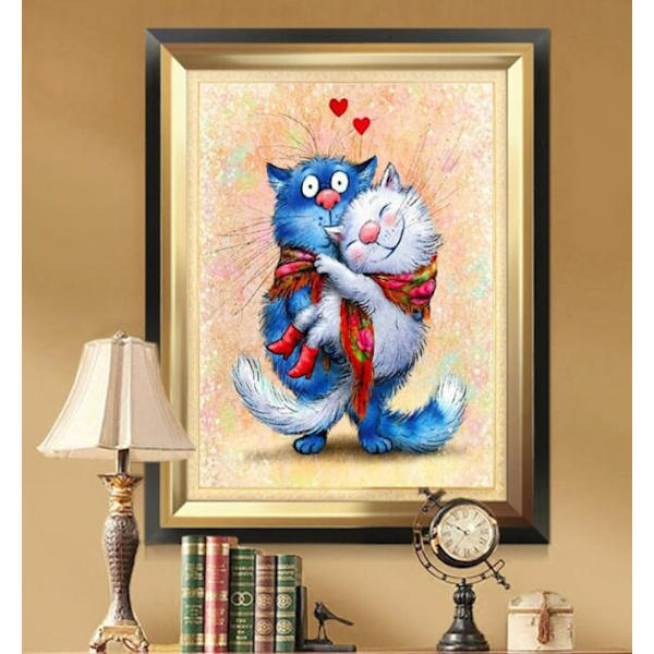 Färg Cat diamond painting (30*40 cm)