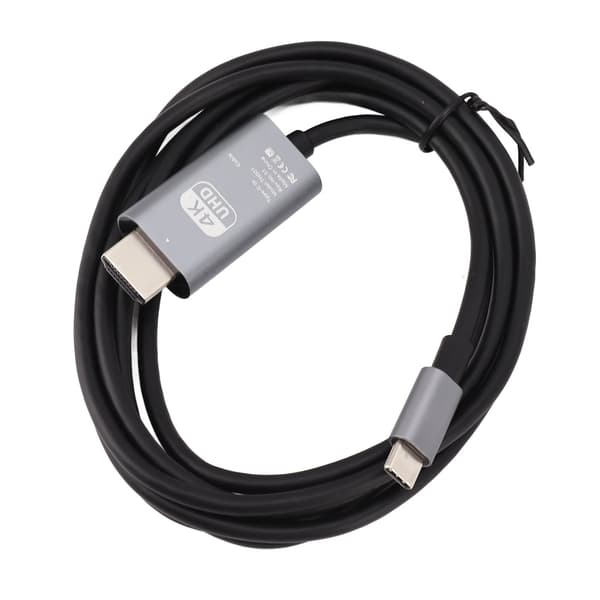 USB C til HDMI Kabel 4K 30Hz Plug and Play UHD Adapter
