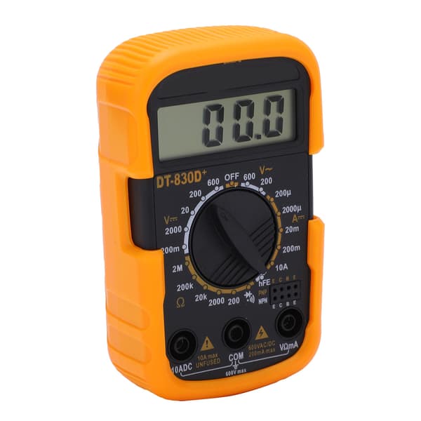 Bærbar digital multimeter DT830D+ for spenningstesting i laboratorium og fabrikk