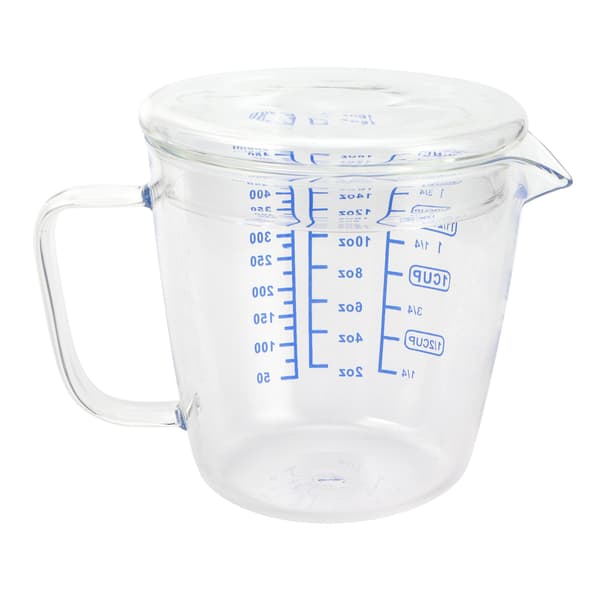 Glas Mätkopp med Lock 500ml Kapacitet