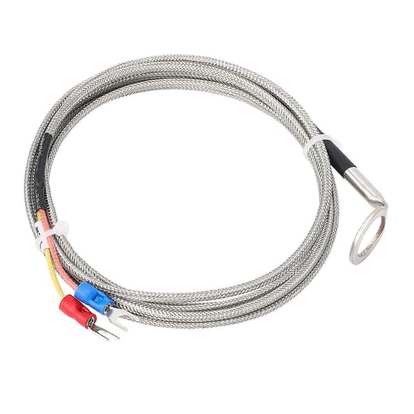K-type temperatursensor termoelement rustfrit stål til bilmotor CHT-måling med 14 mm ID-skive 2m