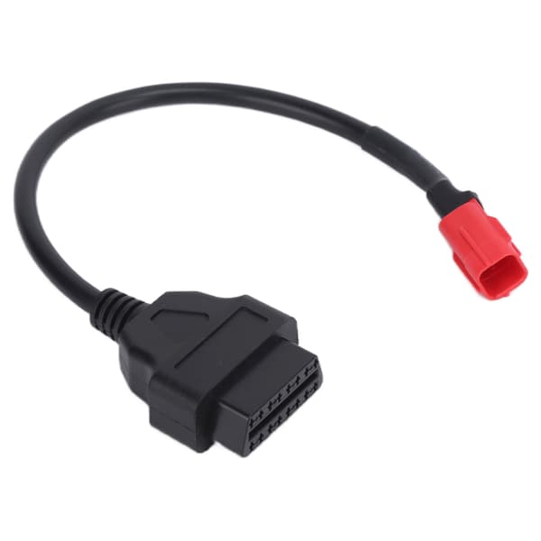 Motorcykel OBD 16Pin til 6Pin Adapterkabel Fleksibelt Sort Diagnostisk Værktøj