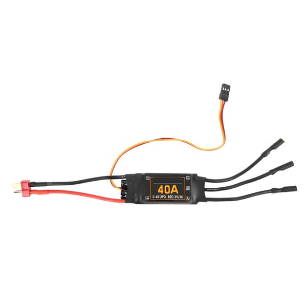 40A Børsteløs ESC Hastighetskontroller for RC Drone Helikopter FPV Deler Tilbehør Svart