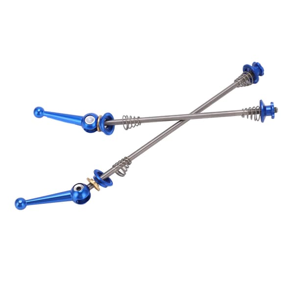 Cykel Quick Release Spyd Titanium Legering Aksel Forreste Bageste Nav Blå 1 Par