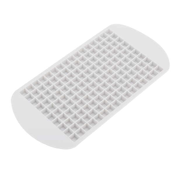 160 Grid Flexibel Silikon Högtemperaturbeständig Mini Isbitsform Vit för Hem Restaurang