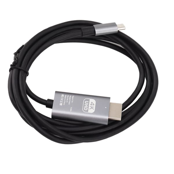 USB C til HDMI Kabel 4K 30Hz Plug and Play UHD Adapter