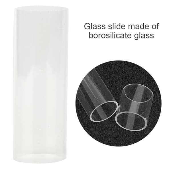 Transparent Gitarr Slide Bas Hållbar Sträng Cylinder Ljus Ton Bar Set