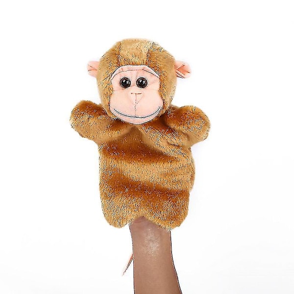 Söt plysch handdocka låtsas spela docka Monkey