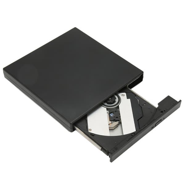 Ekstern DVD-drev Ultratynd Bærbar Høj Hastighed VCD-brænder til Bærbare Computere Stationær Computer Sort