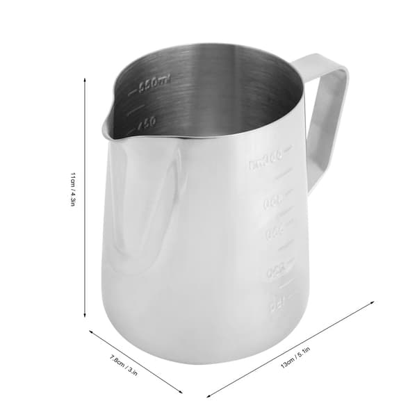 Mælkeskummer kande i rustfrit stål 550ml