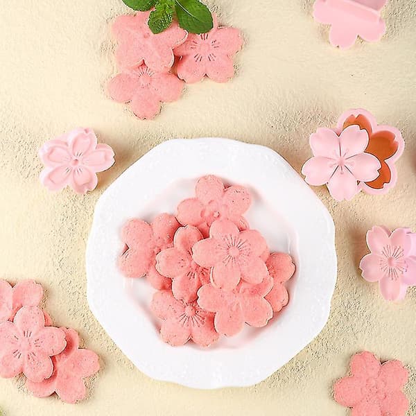 Curckua Kirsebær Sakura Cookie Cutter, Håndtryksform, Kageværktøj Til Fest