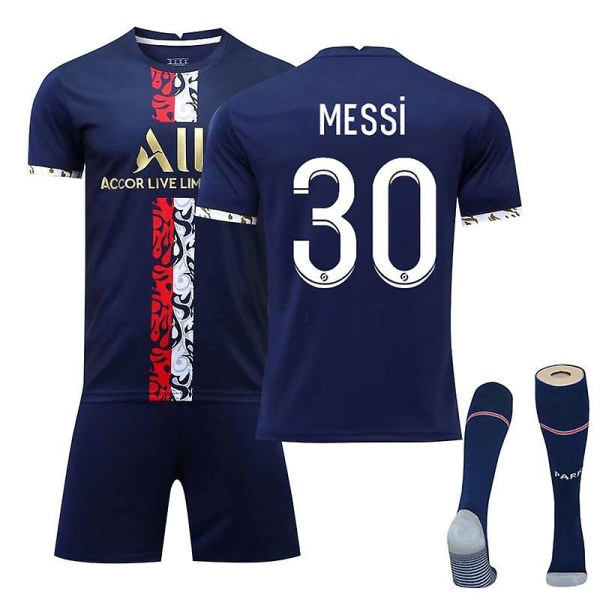 Fodboldsæt Fodboldtrøje Trænings-T-shirt Messi kids 24(130-140cm)