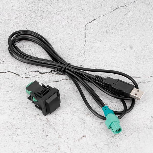 56,7 tommer Auto Audio USB Kabeladapter CD-afspiller System Connector Jack