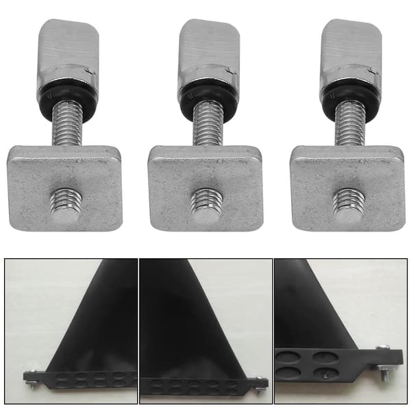 Longboard Single Fin Screw - M4*19mm, med plåt