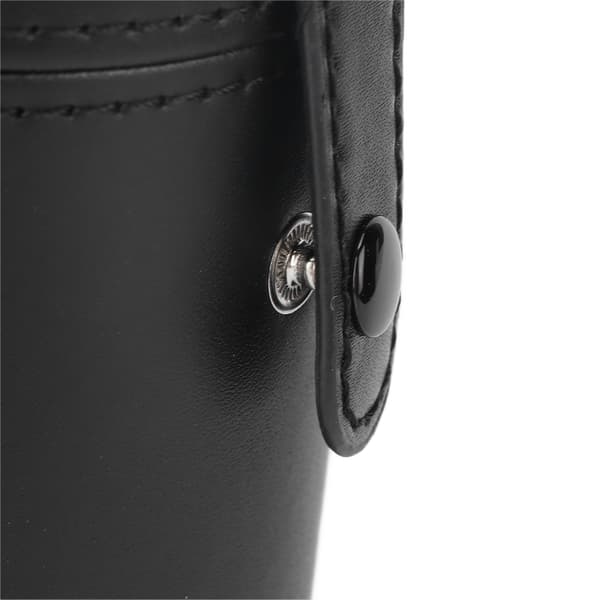 Bærbar Sort PU Makeup Børsteholder Organizer Opbevaringstaske