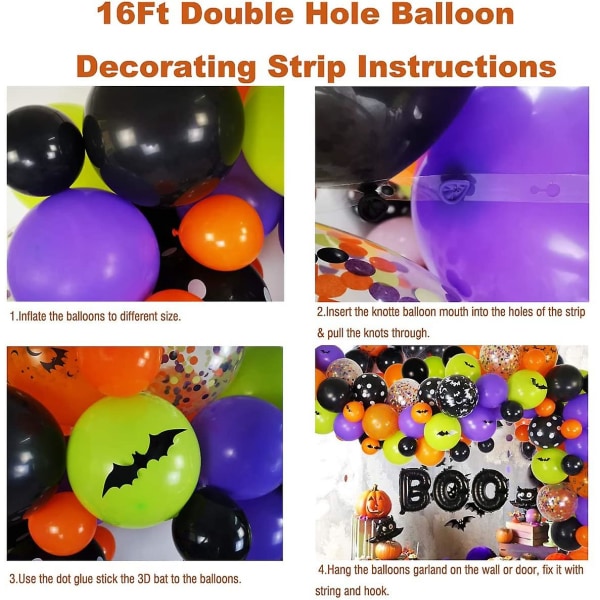 Halloween Balloon Garland Kit Halloween Party Favors