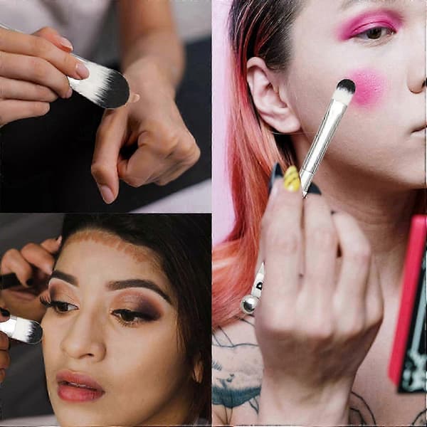 6X Perle-venlige Makeupbørster Silikoneperler DIY Makeup Kosmetiske Børster Perlebørstesæt til DIY