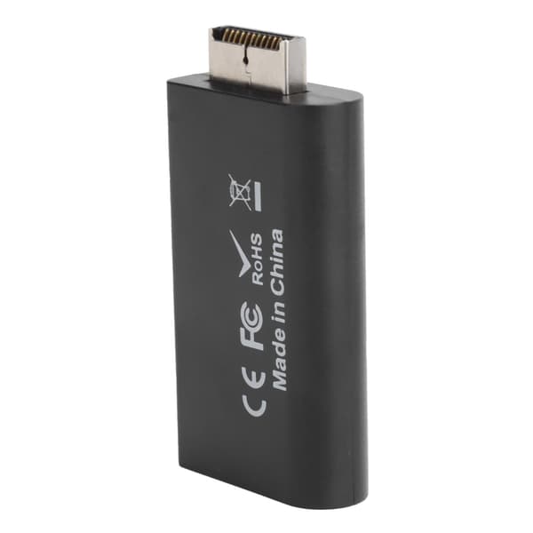 PS2 til HDMI Adapter Konverter med 3,5 mm Audio Interface Sort