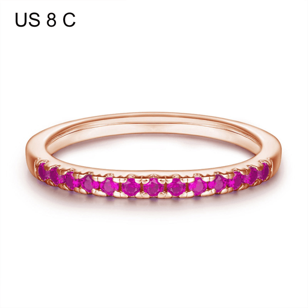 Kvinner Ring Stilig moderne stil Sølv visuell effekt Elegant jentering smykker tilbehør Rose Gold US 10 C